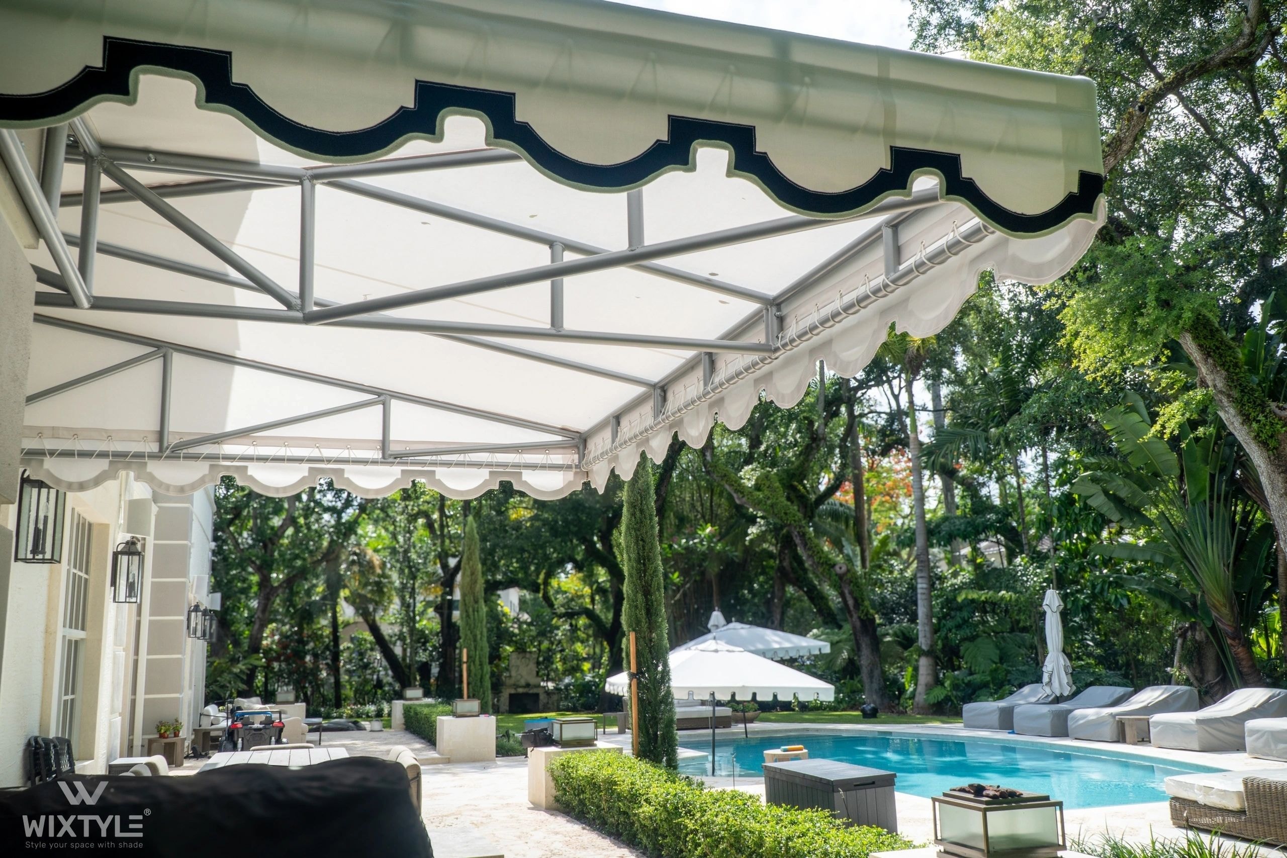 Custom fixed canopy installation